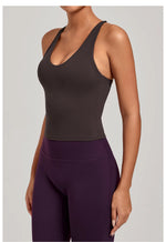 Women Sports Yoga Vest With Cross Shoulder Straps Quick Drying Sexy Yoga Bra Gym Breathablefitness Push Up Training Sports Vest