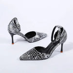 Fashion Women Sandals New Summer Crystal Buckle Pointy Toe High Heels Sexy Party Hollow Stiletto Female Shoes