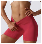 Summer Seamless High Waist Yoga Shorts Elasticity Sports Leggings Women Breathable Cycling Shorts Buttock Lift Gym Shorts Women
