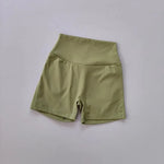 Nude High-Waisted Women's Yoga Fitness Shorts with Pockets Peach Hip Sports Fitness Running Training Gym Active Leggings