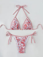 2026 Halter String Triangle Two Piece Bikini Women Swimwear Female Swimsuit Bathers Bathing Swimming Suit Beachwear Summer
