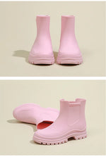 Rain Boots Women Garden Galoshes Waterproof Rubber Chelsea Boot Female Non-slip Rainshoes Fishing Water Shoes Botas Lluvia Mujer