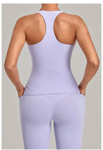 Women's Seamless Yoga Vest Sports Fitness Gym Beauty Back Top Nude Slim Fit Training Running Workout Vest
