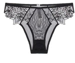 MOYISU Pure Desire Victoria French Lace Embroidered Lingerie Women's Thin Cup Triangle Cup Bra Set Comfortable No Underwire