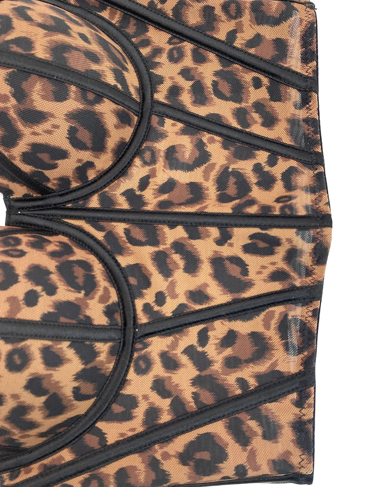 Fishbone Corset Cross-Border European and American Leopard Print Spicy Girl Tank Top Sexy Inner Wear Camisole High-End Outerwear Bra