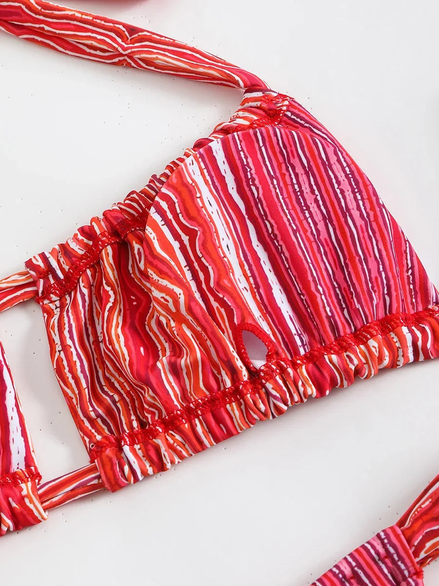 New Sexy Bikini Women's Swimsuit Micro Swimwear High Cut Bandeau Bikinis Sets Two Piece Bathing Suit Swimming for Beach Wear