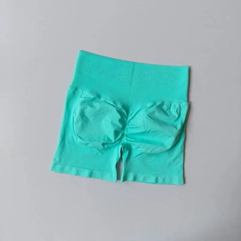 Women's High-Waisted Yoga Sports Shorts Summer Stretch Hip-Lifting Abdominal-Tightening Fitness Three-Part Shorts