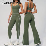 Yoga Suit 2PCS Women Tracksuits Sports Outfits Gym Clothes Running Sports Bra Suits Female Workout Yoga Clothes Athletic Wear