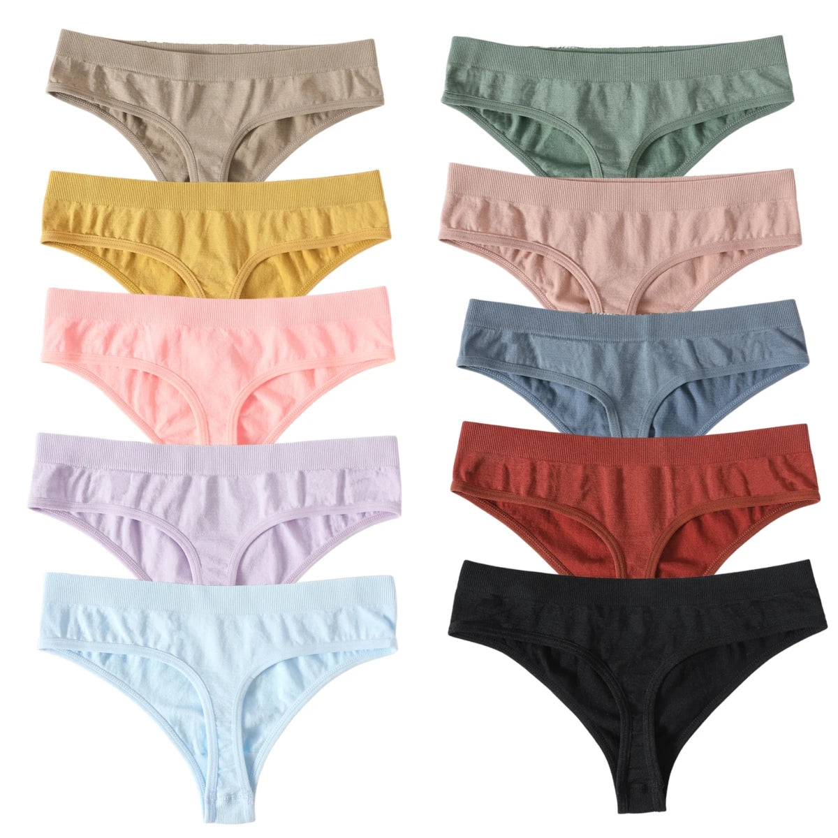 3PCS/Set Seamless Thongs Women Panties G-String Sport Underwear Female Sexy Lingerie Low Waist T-Back Underpants M-XL Intimates