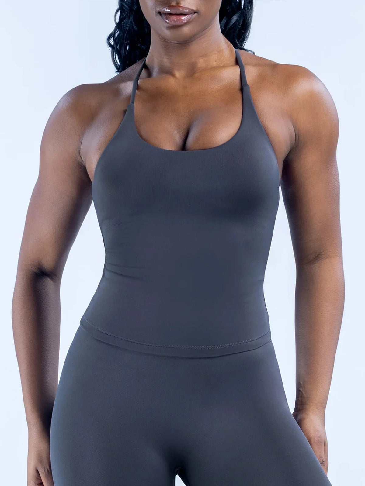 Women's Cross Back Yoga Tank Top | Racerback Sports Vest for Gym Running Fitness Workout