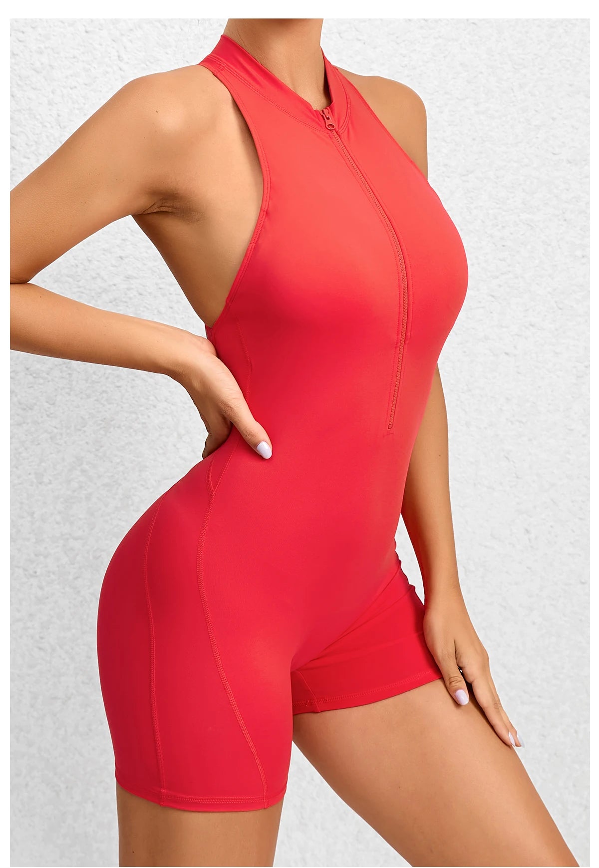 Women Yoga V Backless Jumpsuit Workout Bodysuit Sleeveless Gym Bodycon Sportswear Fitness Yoga Suit One Piece Outfit