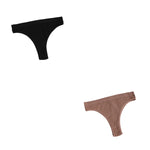 2Pcs/Set Seamless Panties Women Low Rise Panty Soft Solid Color Briefs Sexy Sports Underwear Female Underpants Lingerie M-XL