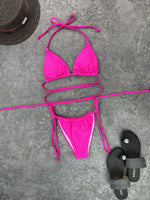 DEKA Brazilian Mini Micro Bikini Set Mujer Women Bandage Swimsuit Cross String Thong Swimwear Summer Beachwear Swim Suit
