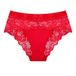 3pcs/pack Low Waist Floral Women's Panties Sexy Elegant Lady Briefs Underwear Fashion Style Breathable Comfort Female Underpants