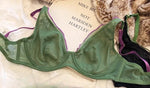 Elegant French Design Minimizer Bra Fashion Triangle Cups Structural Support Ultra Thin Soft Mesh Lingerie Set MOYISU Sexy Tushy
