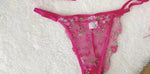 French Floral Bra Set Women | Sweet Sexy Sheer Mesh Lace, Transparent Underwear Set | Practical & Feminine MOYISU Sexy Panty Set