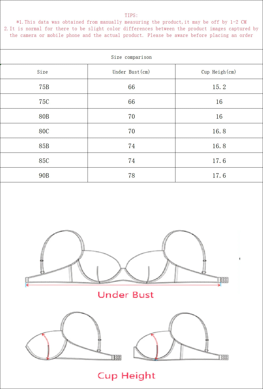 1pcs High quality black lingerie sexy gathering bra 3/4 cup women's underwear all year round daily underwear U044