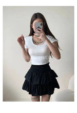 Cake Skirt White Fluffy High Waisted Girlish Style Short Half Skirt Black Ballet Skirt Fashion Sweet Korean Women 2026 New 55OK