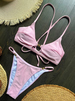 2026 Miyouj Push Up Bikinis New Two Piece Suit Bathsuit Sexy Bikini Sets Hollow Out Swimsuit String Bathwear Low Waist Swimwear