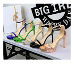 Women's High Heels Thin Heel Waterproof Platform Sandals Fashionable for Skirts New Model Shoes for Shows Summer Collection