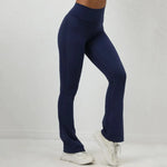Women's Seamless Yoga Leggings Pants Sports Fitness Peach Hip-lifting High Waist Slimming Dance Training Workout Flared Pants