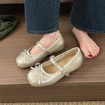 Butterfly-knot Women Ballet Mary Jane Shoes Fashion Mix Colors Internal Elevation Shoes Ladies Spring Autumn Concise Footwear