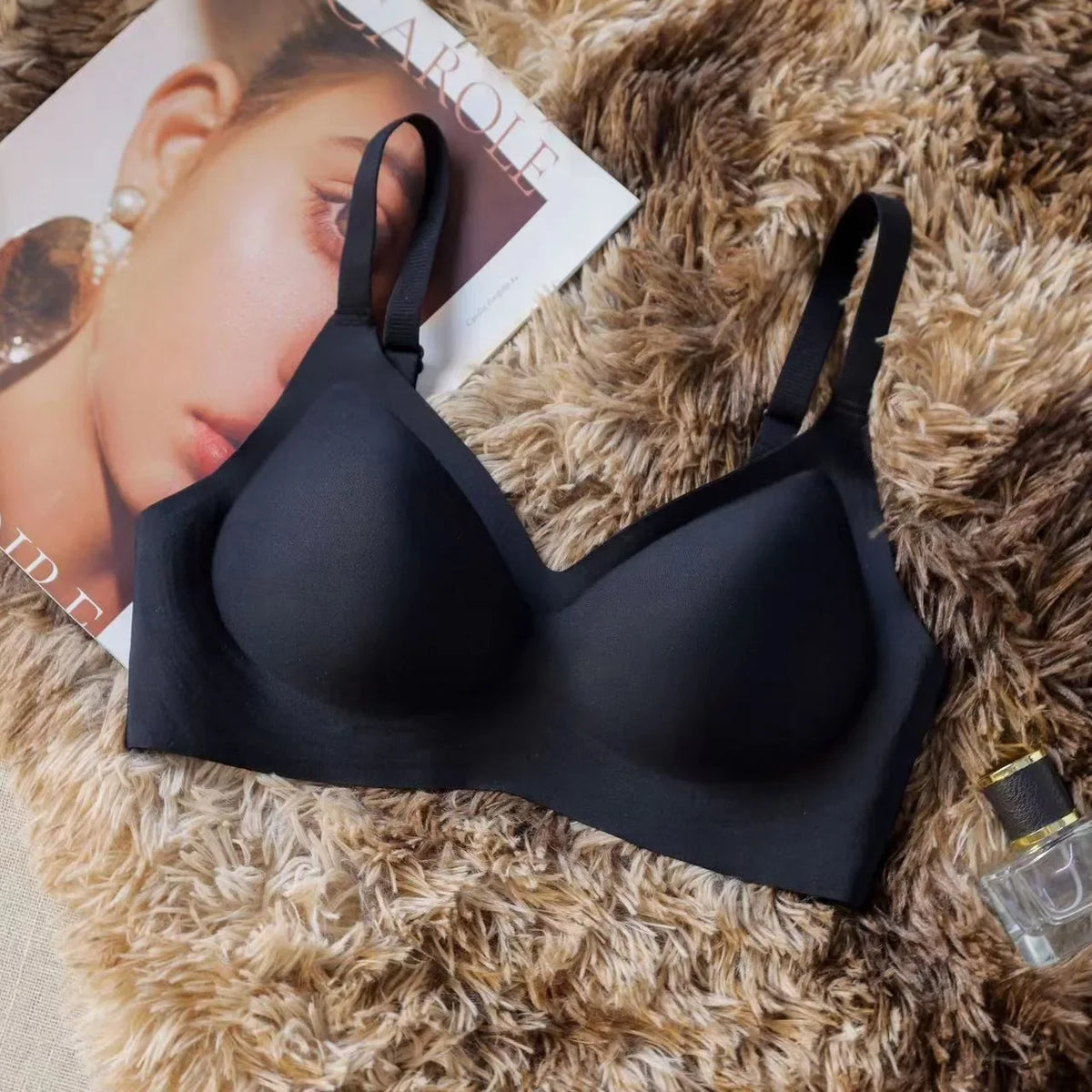 Seamless Push Up Bra for Women Sexy Lingerie Padded Wireless Underwear Support Bras Thin Shoulder Strap Comfort Intimates