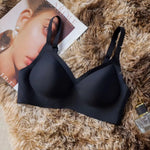 Seamless Push Up Bra for Women Sexy Lingerie Padded Wireless Underwear Support Bras Thin Shoulder Strap Comfort Intimates