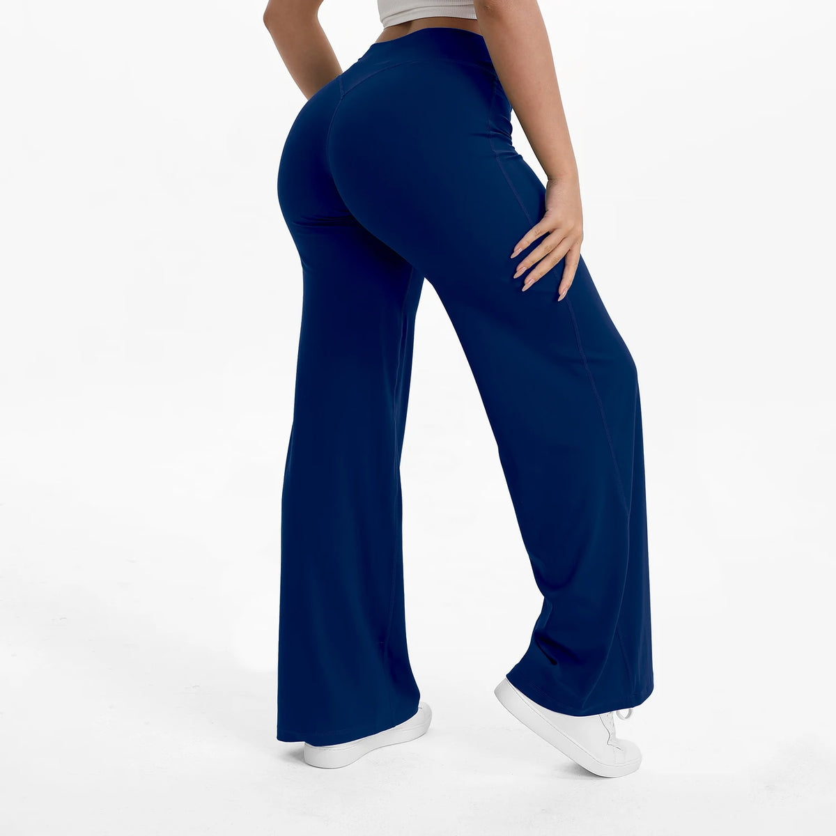 NCLAGEN Naked Feel Straight-leg Pants Gym Clothes Woman Sportswear Fitness Workout Leggings Yoga Softmotion Wide-leg Trousers