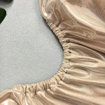 Sexy Gold One Piece Swimsuit 2025 Women Halter Neck Pleate Backless Tummy Control Swimwear Beach Bathing Suit Holiday Monokini