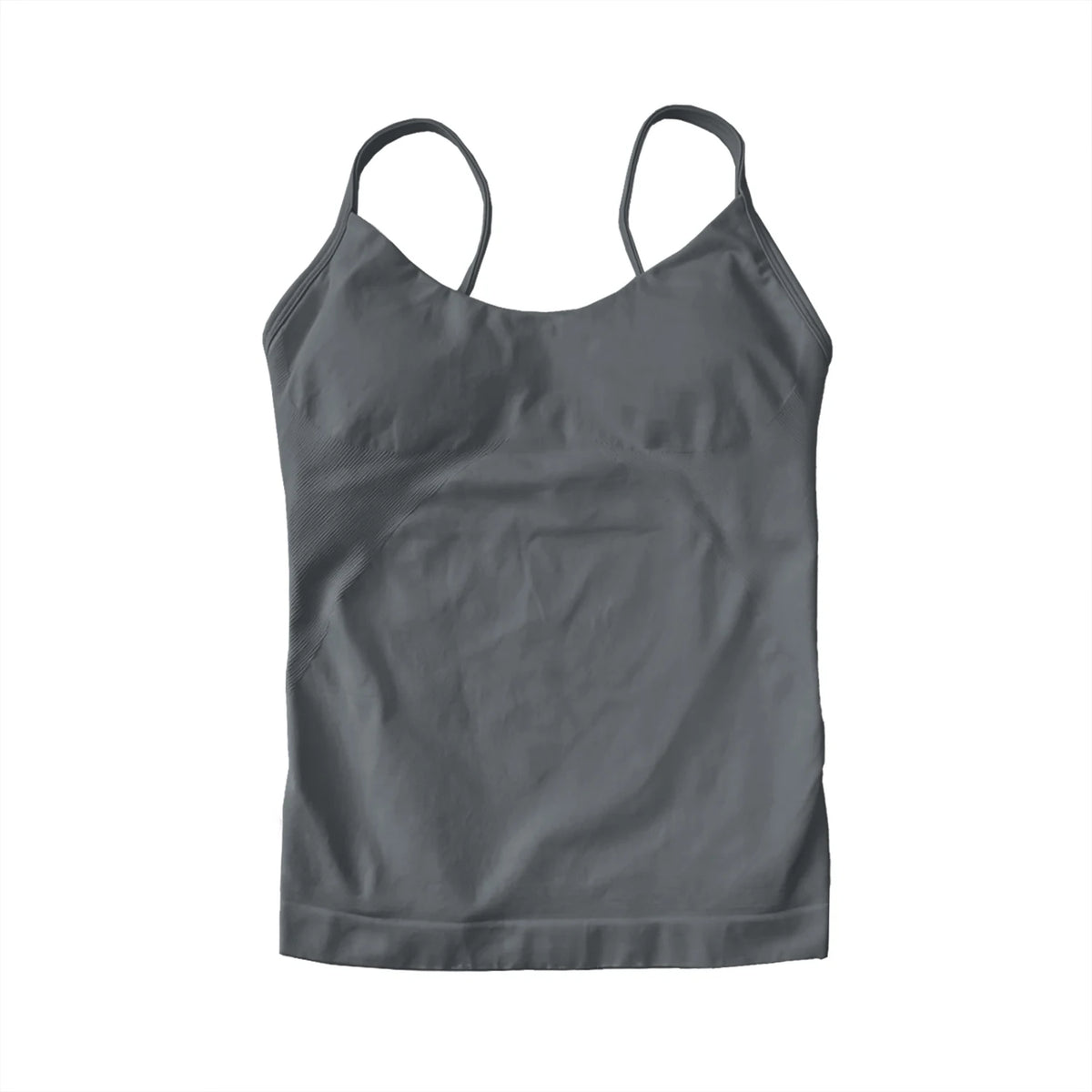 NCLAGEN Women's Pilates Tank Top Gym Clothes Yoga vest with built in bra Thin Strap Seamless Fitness Sportswear Workout Tops
