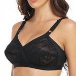 Plus Size Bralette Womens Bra Lace Wireless Perspective Minimizer Sexy Lingerie BH Tops Female Underwear Full Cup B C D E F