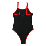 2026 One Piece Swimsuit Solid High Cut Swimwear Women Bathing Suit Female Swimming Summer Beachwear Bodysuit