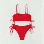 Sexy Bandeau Bikinis 2025 Women Brazilian Swimwear Female Swimsuit Two Pieces Bikini Set Bather Bathing Suits Girls Beach Wear
