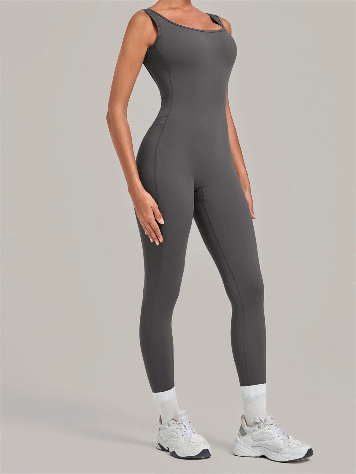 Summer Tight Yoga Jumpsuit Women Hollow Out Exposed Back Fitness Clothing Outwear Gym Running Workout Sports One Piece Suits