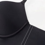 Push-Up Bras For Women Non-wire Fixed Cup Bra Sexy Deep U Lingerie Soft 3/4 Cup Brassiere Top Women's Underwear S-XL