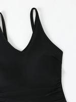 2026 Large Plus Size Swimsuit Women One Piece Strappy Beach Dress Swimwear Female Bathers Bathing Swimming Swim Suit Beachwear