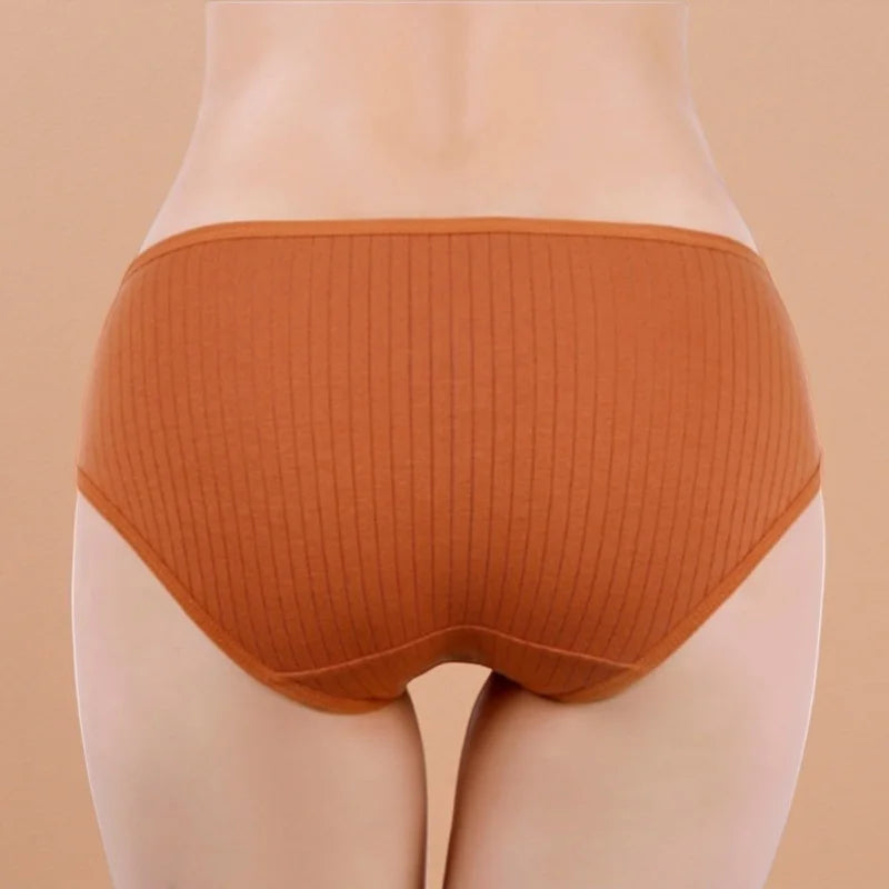 1Pc Cotton Panties Women Sexy Briefs Women's Underpants Low Waist Comfy Breathable Lingerie Seamless Underwear Intimates