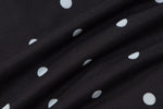 FDYOUI Chic Square Collar Black T-shirts Women's Summer Short Sleeve Polka Dot T Shirt 2026 Girls Clothes Slim Ruched Crop Top