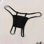 Black Print Thongs Seamless Intimates Panties Outfits G-strings