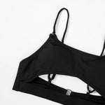 ZTVitality Black Hollow Out Sexy Women Swimsuit 2024 New Bikini Padded Bra High Waist Summer Beach Swimwear Brazilian Biquini