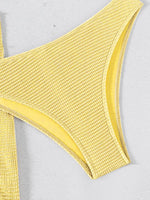 2026 New Sexy Bandeau Bikini Women Metal Water Droplet Ornament Push Up Mesh Skirt 3 Piece Swimsuit Beach Bathing Suit Swimwear