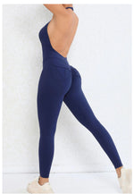 Backless Gym Jumpsuit Sport Overalls Women Nylon Yoga Workout Clothes for Women Fitness Clothing Gym Sets Womens Outfits