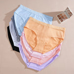 3Pcs Women Cotton Lingerie Sexy Soft Fashion Panties Femme Buckle Design Underwear Pantys Underpant Lingerie Lace Intimates S-XL