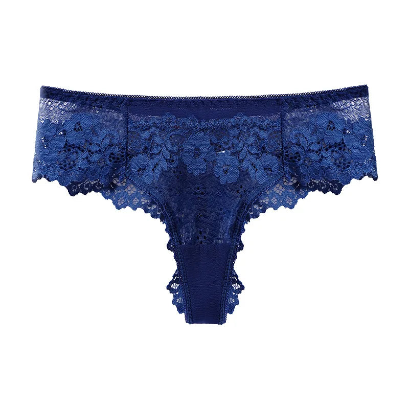 Lace Sexy Girls G String Panties Women Briefs Transparent Thong Thin Hollow Out Underwear Female Low Waist Lingerie Size S-XL