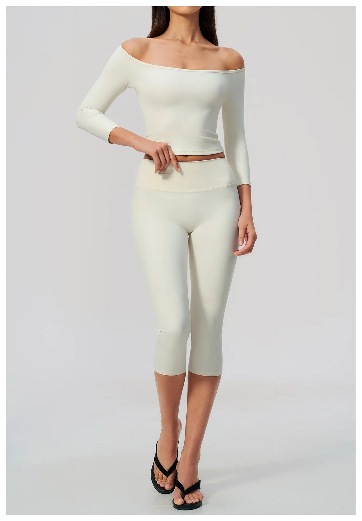 Fashion Mid Sleeve T-shirt Yoga Suits Tight Fitting Slim Sports Tops High Waist Peach Hip Mid Pants Gym Running Fitness Outfits
