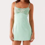 Women Stylish Sequin Flower Embroidered Square Neck Spaghetti Strap Dress Solid Color Party Club Mini Cami Dresses