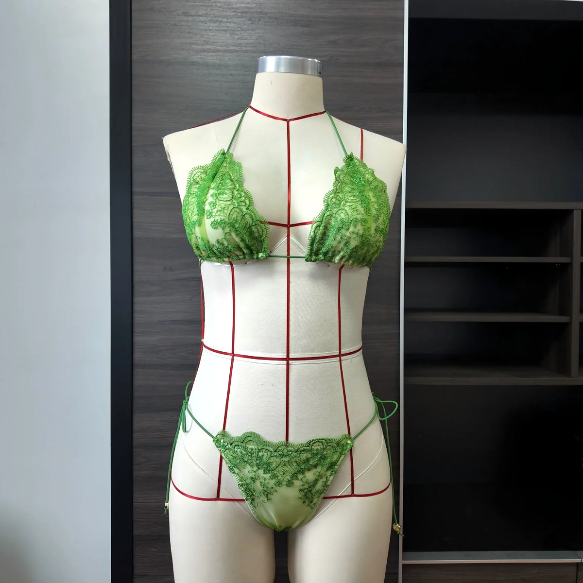 2026 Sexy 2 Piece Bikini Sets Lace bordered Bikini Micro Thongs Bathing Suit Swimsuit Women Biquini Bandage Beachwear Swimwear