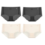 4Pcs/Set Sexy Women Panties Quick Drying Thin Briefs Seamless Underwear Summer Underpants Low Rise invisible Panties