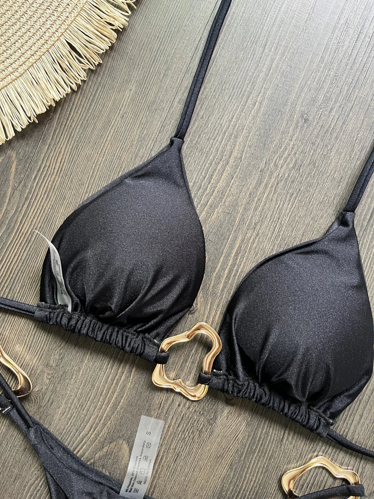 New Sexy Bikini Solid Color Lace-up Split Two-piece Swimsuit for Women